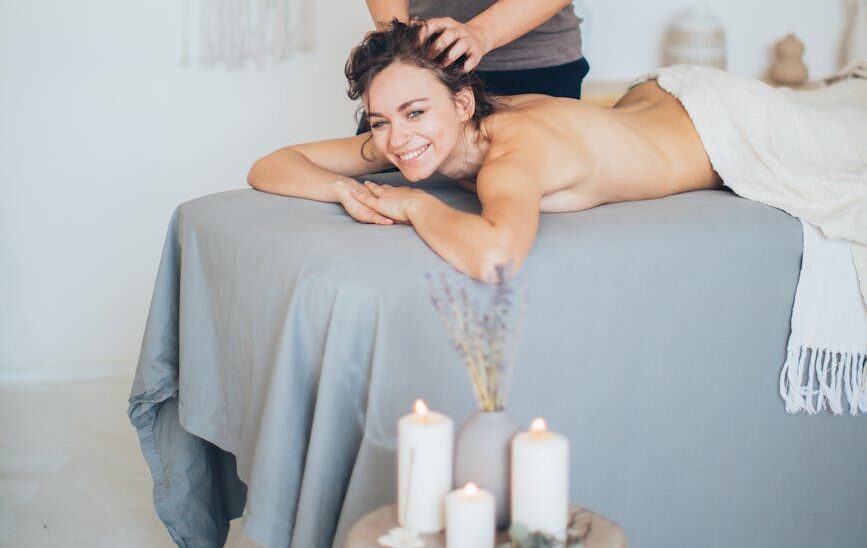 woman getting a massage